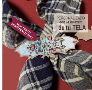 sujeta pañuelo murcielago estampado