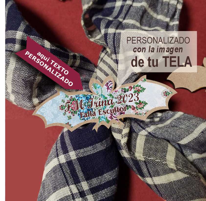 sujeta pañuelo murcielago estampado