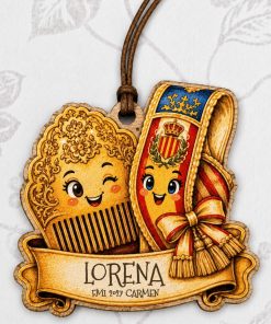 Bag charm peineta y banda