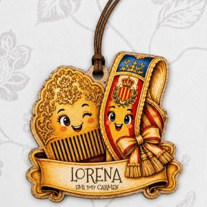 Bag charm peineta y banda