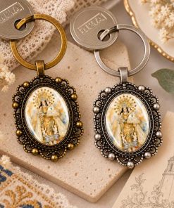 llavero camafeo virgen de los desamparados