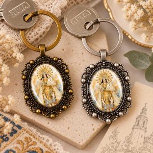 llavero camafeo virgen de los desamparados