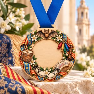 medalla fallera personalizada para reconocimientos