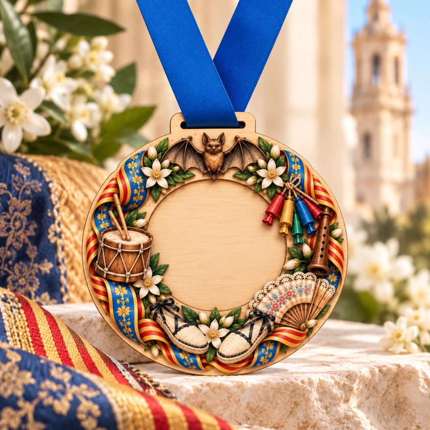 medalla fallera personalizada para reconocimientos