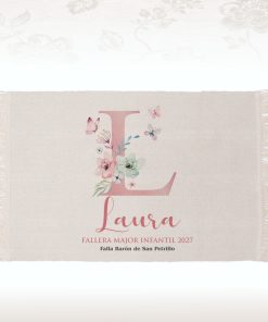 alfombra fallera con inicial