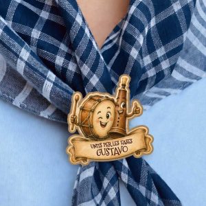 sujeta pañuelo tabalet y dolçaina personalizado