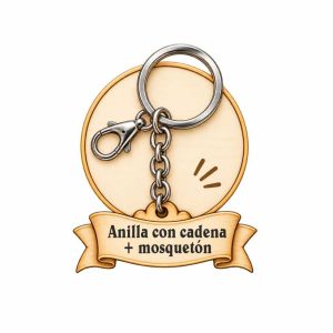Anilla con Cadenita + Mosquetón